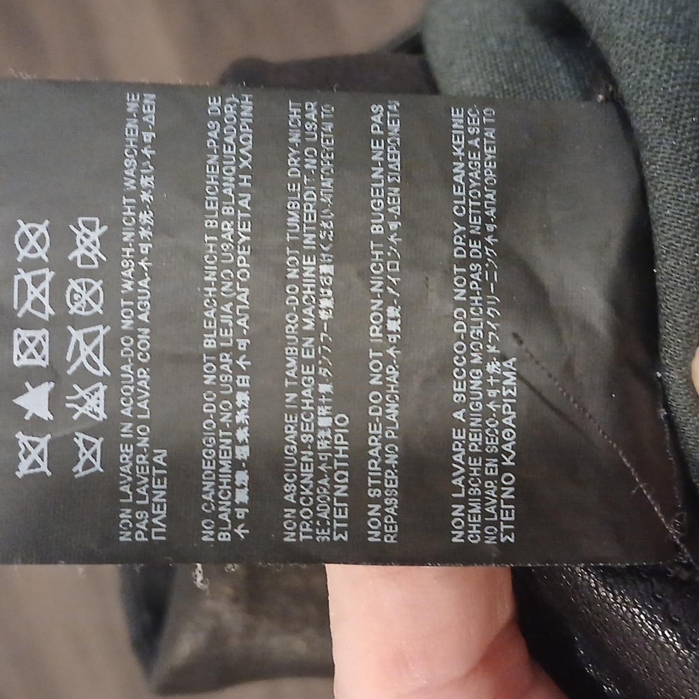 Saint Laurent Paris 100% Lamb Leather Zip Side Pants Size F40(US 8) - Picture 8 of 8
